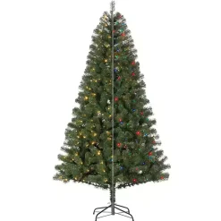Christmas Trees>Kirklands Home 7.5 ft. Color-Changing Lit Spruce Christmas Tree