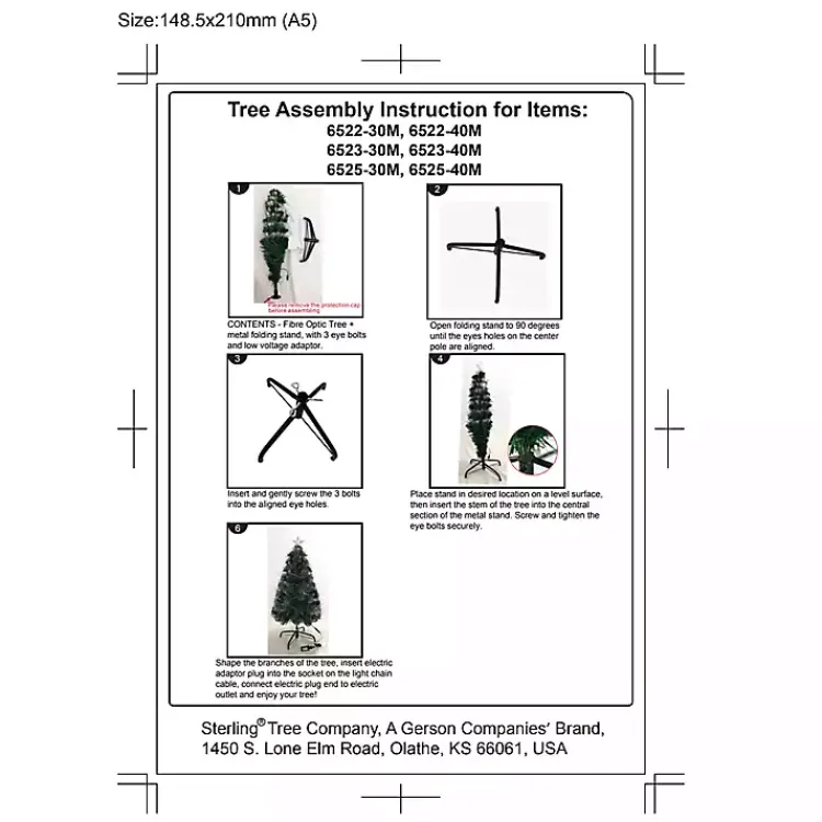 Christmas Trees>Kirklands Home 3 ft. Fiber Optic Color Changing Christmas Tree