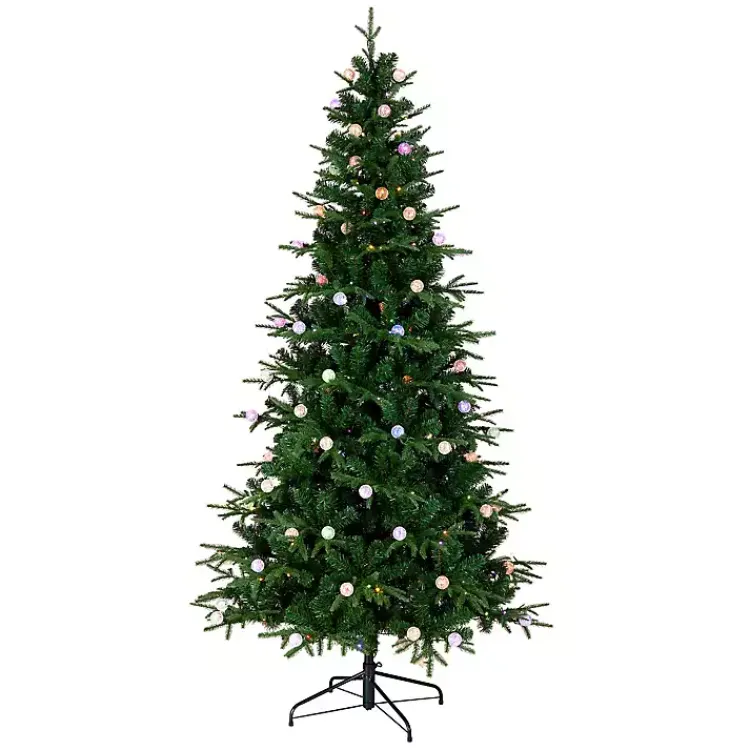 Christmas Trees>Kirklands Home 7 ft. Pre-Lit Globe Light Duxbury Christmas Tree
