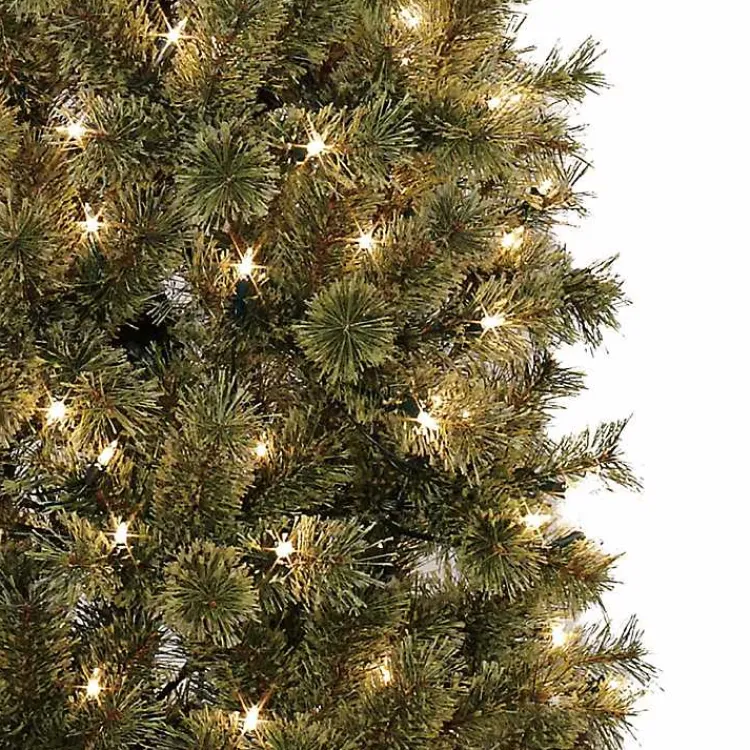 Christmas Trees>Kirklands Home 7 ft. Pre-Lit Pine Christmas Tree in Bronze Urn