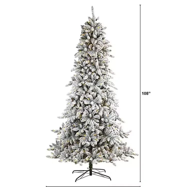 Christmas Trees>Kirklands Home 9 ft. Pre-Lit Pine Cone Covered Christmas Tree