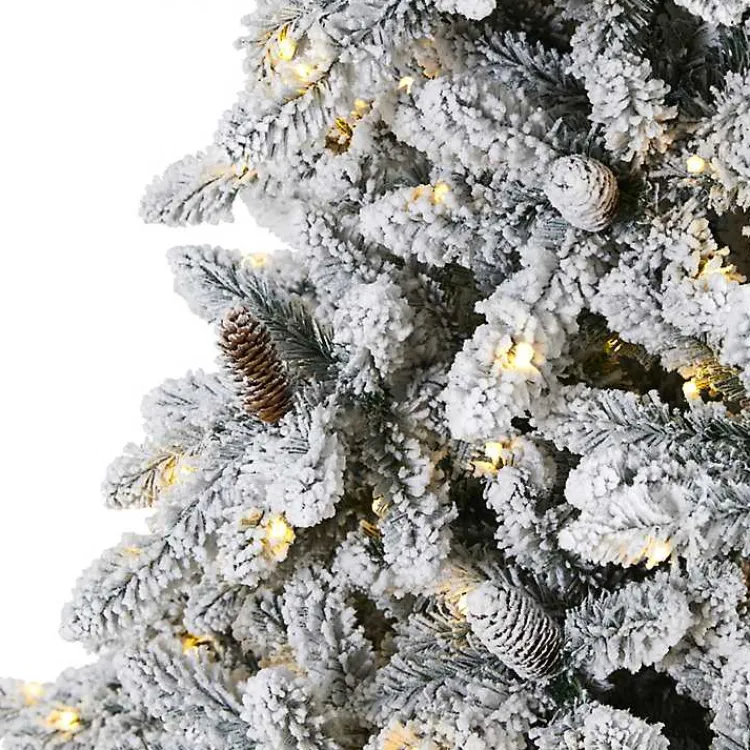 Christmas Trees>Kirklands Home 9 ft. Pre-Lit Pine Cone Covered Christmas Tree