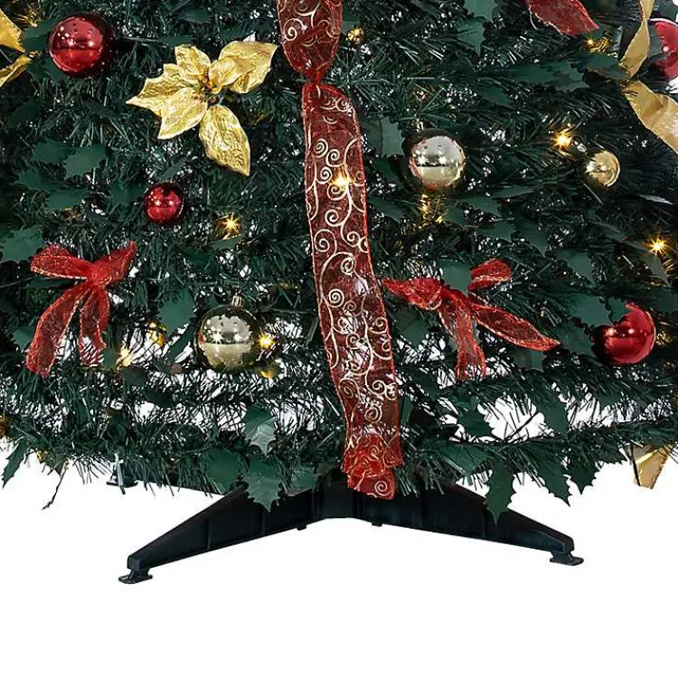 Christmas Trees>Kirklands Home 6 ft. Pre-Lit Pop-Up Decorated Christmas Tree