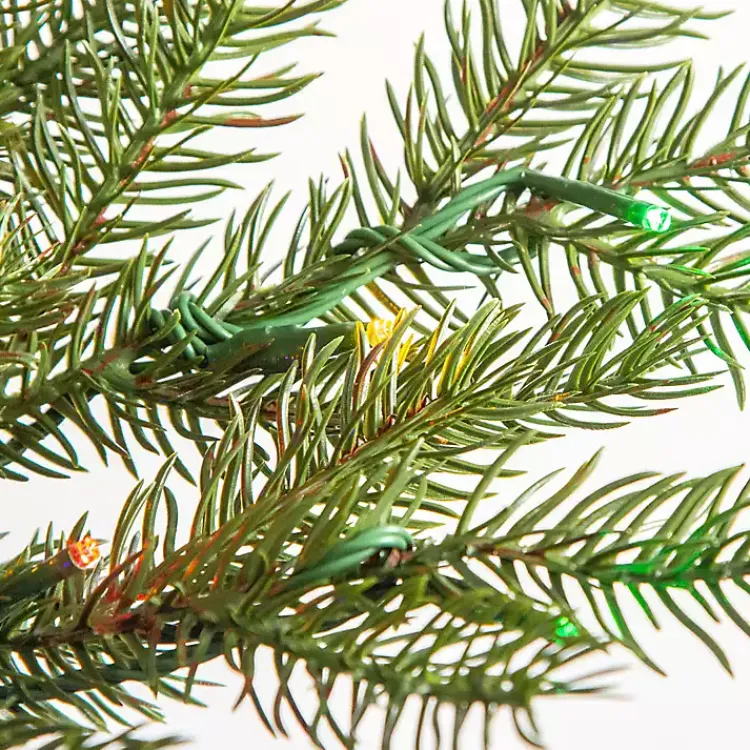 Christmas Trees>Kirklands Home 5 ft. Pre-Lit Portland Pine Christmas Tree