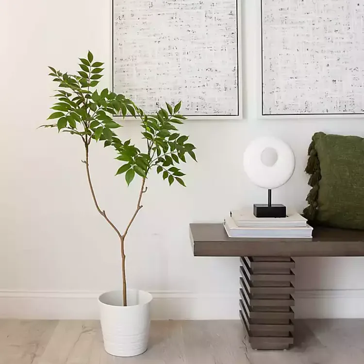 Trees & Topiaries>Kirklands Home 3.5 ft. Sumac Tree in Nursery Planter