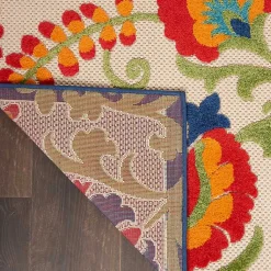 Kirklands Home Abstract Floral Outdoor Area Rug, 7x10 Multi Best