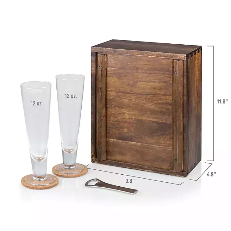 Kirklands Home Acacia Dallas Cowboys Beer Glass Set Discount
