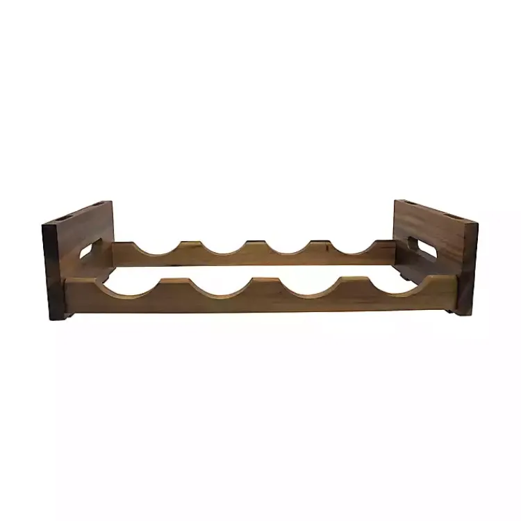 Kirklands Home Acacia Wood Stackable Wine Rack Discount