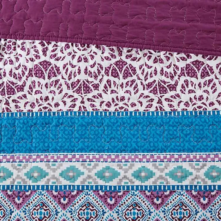 Kirklands Home Adley Reversible Full/Queen 5-pc. Quilt Set New