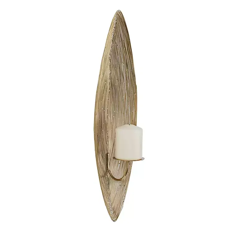 Sconces>Kirklands Home Adrienne en Steel Spiral Sconce Gold