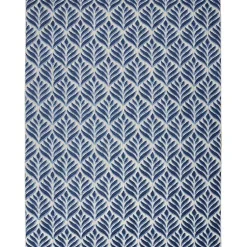 Kirklands Home Aloha Botanical Indoor/Outdoor Rug, 5x7 Blue
