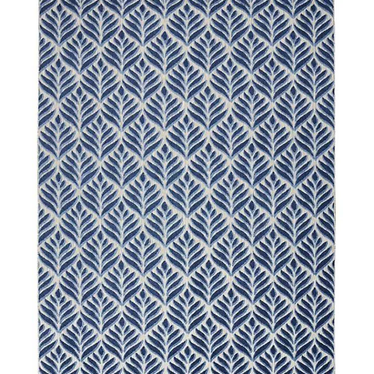 Kirklands Home Aloha Botanical Indoor/Outdoor Rug, 5x7 Blue