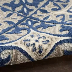 Kirklands Home Aloha Blue Geometric Indoor/Outdoor Area Rug, 9x12 Discount