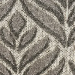 Kirklands Home Aloha Botanical Indoor/Outdoor Rug, 5x7 Gray Hot