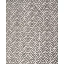 Kirklands Home Aloha Botanical Indoor/Outdoor Rug, 7x10 Gray Outlet