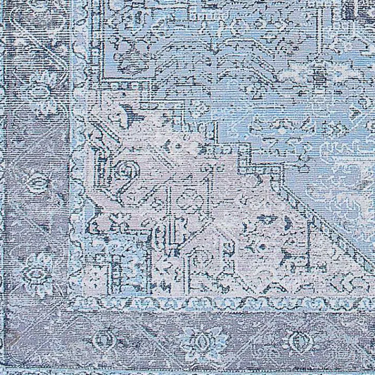 Kirklands Home Amelie Silver Classic Washable Area Rug, 7x10 Blue Sale