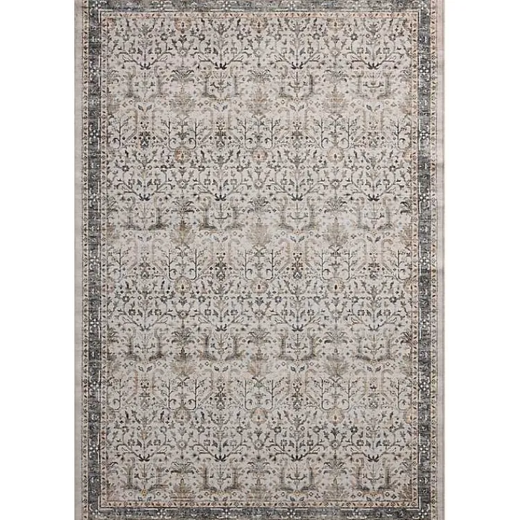 Kirklands Home Anniston Ivory Stone Area Rug, 5x8