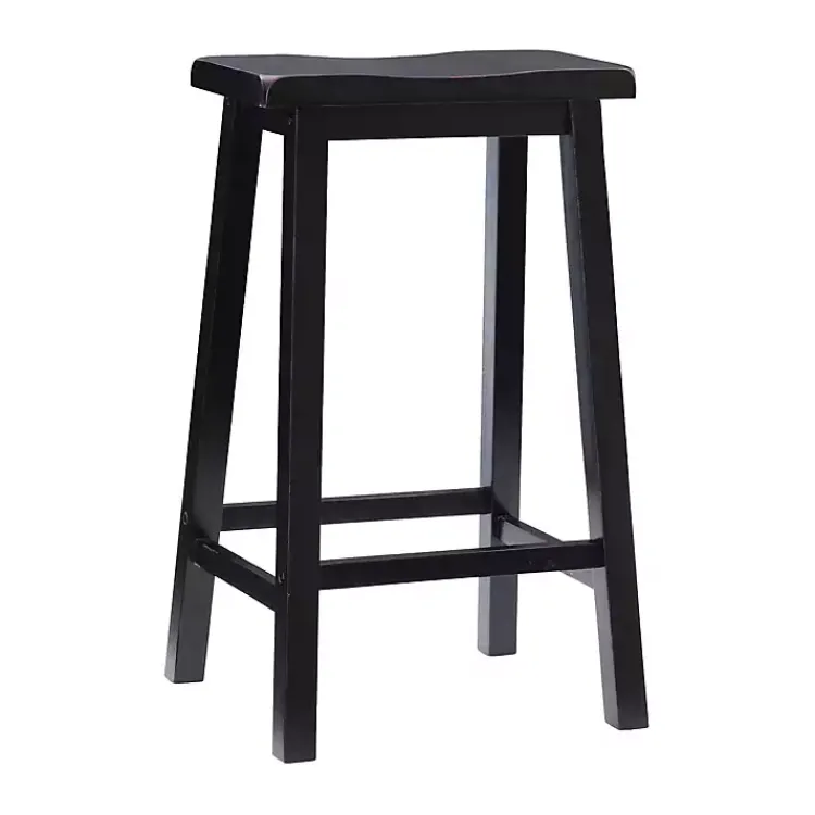 Kirklands Home Antique Bar Stool Black