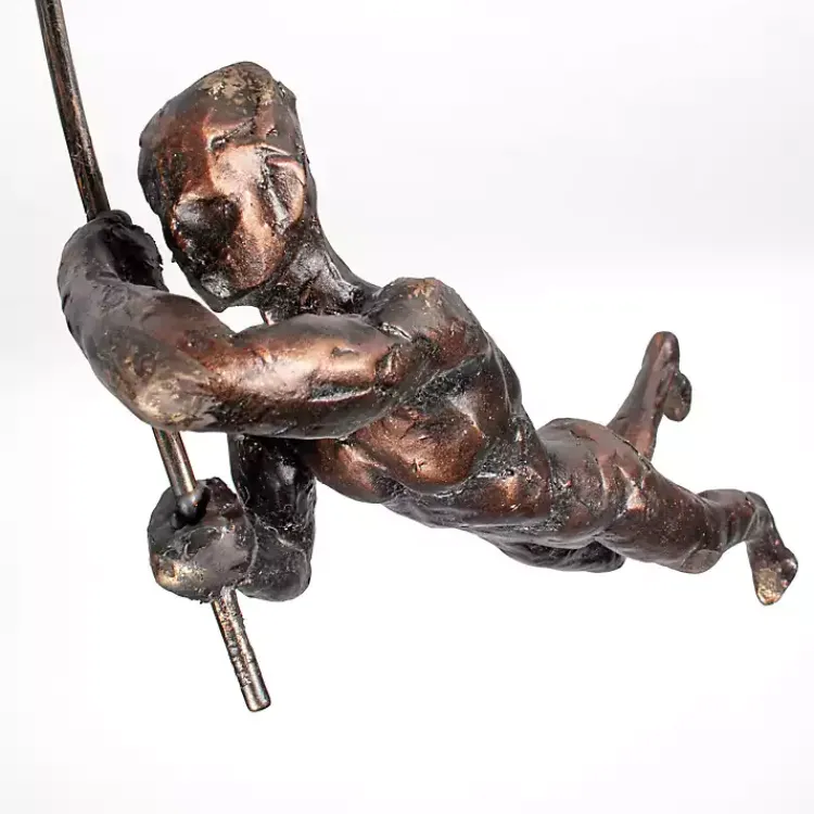 Statues & Figurines>Kirklands Home Antique Bronze Pole Vaulter Figurine, 17 in. Gold