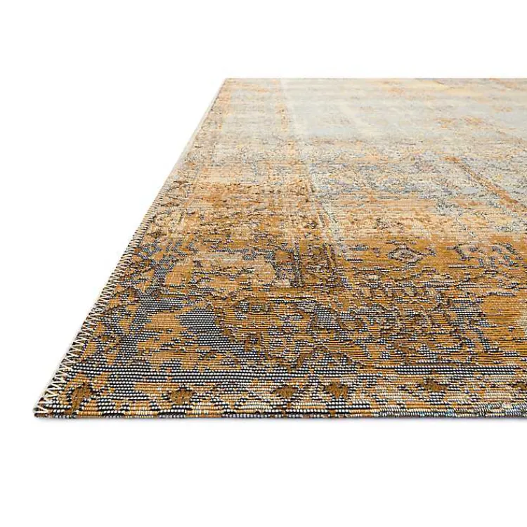 Kirklands Home Antiqued Ivory Copper Outdoor Area Rug, 7x11
