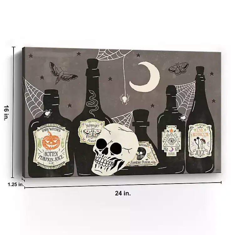 Halloween>Kirklands Home Apothecary Bottles Canvas Art Print
