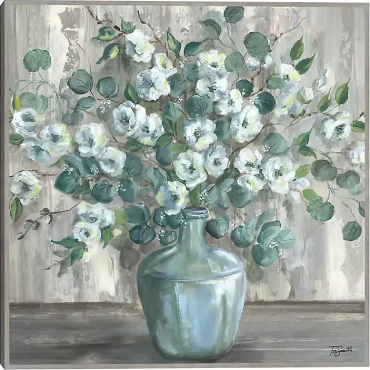 Kirklands Home Apple Blossom Jug Framed Canvas Art Clearance