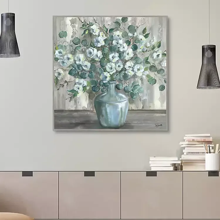 Kirklands Home Apple Blossom Jug Framed Canvas Art Clearance