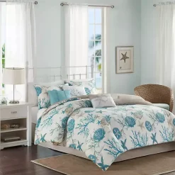 Kirklands Home Aqua Coastal 7-pc. Queen Comforter Set