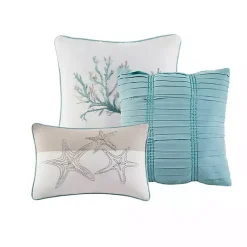 Kirklands Home Aqua Coastal 7-pc. Queen Comforter Set