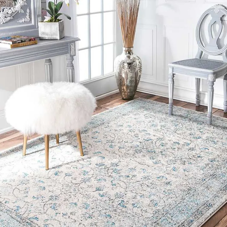 Kirklands Home Aqua Rio Vintage Area Rug, 4x6 Discount