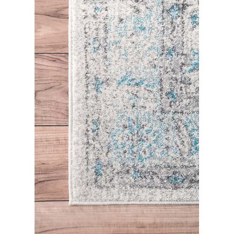 Kirklands Home Aqua Rio Vintage Area Rug, 4x6 Discount