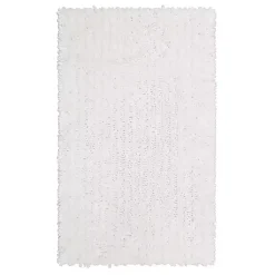Kirklands Home Arctic Lofty Pile Chenille Bath Mat, 34 in. White Clearance