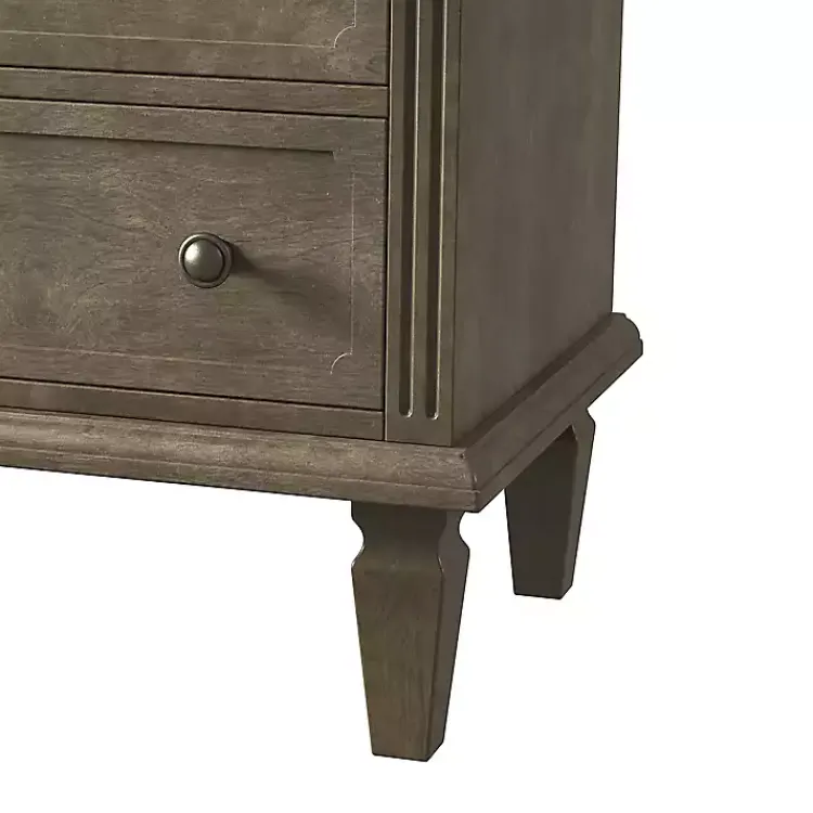 Kirklands Home Ash 2-Drawer Wood Nightstand Brown Sale