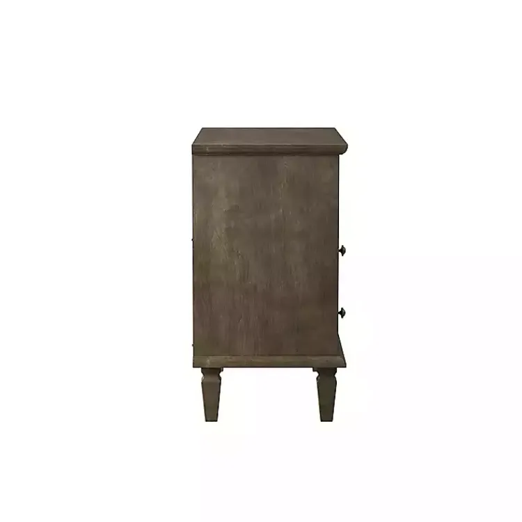 Kirklands Home Ash 2-Drawer Wood Nightstand Brown Sale