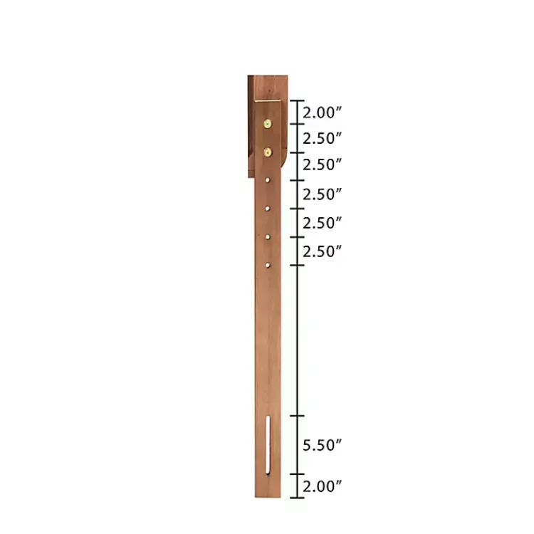 Kirklands Home Ash Walnut Wood Panel Full Headboard Brown Best