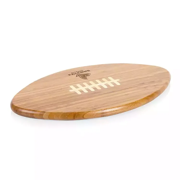 Kirklands Home Atlanta Falcons Bamboo Football Cutting Board Tan Outlet