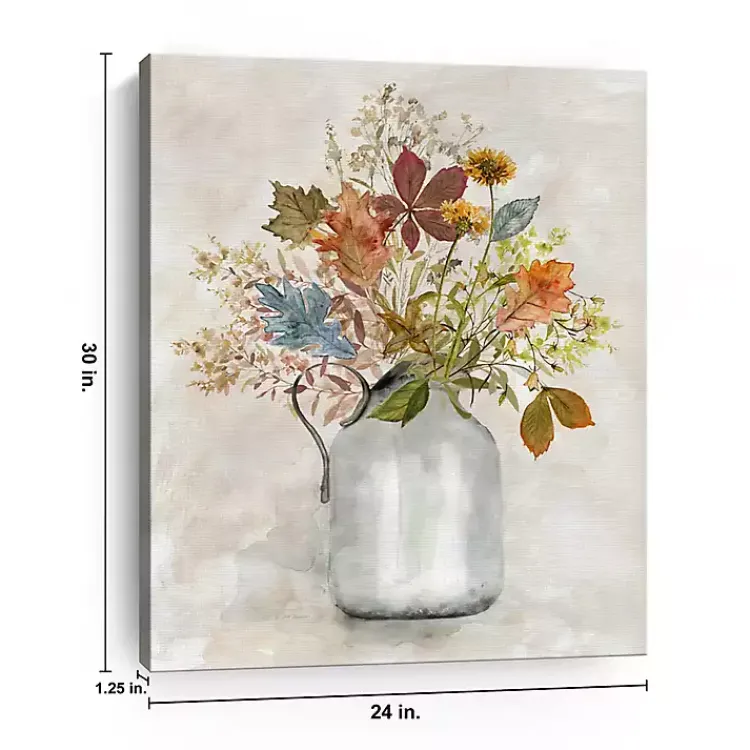 Fall>Kirklands Home Autumn Bouquet Canvas Art Print, 24x30 in. Multi