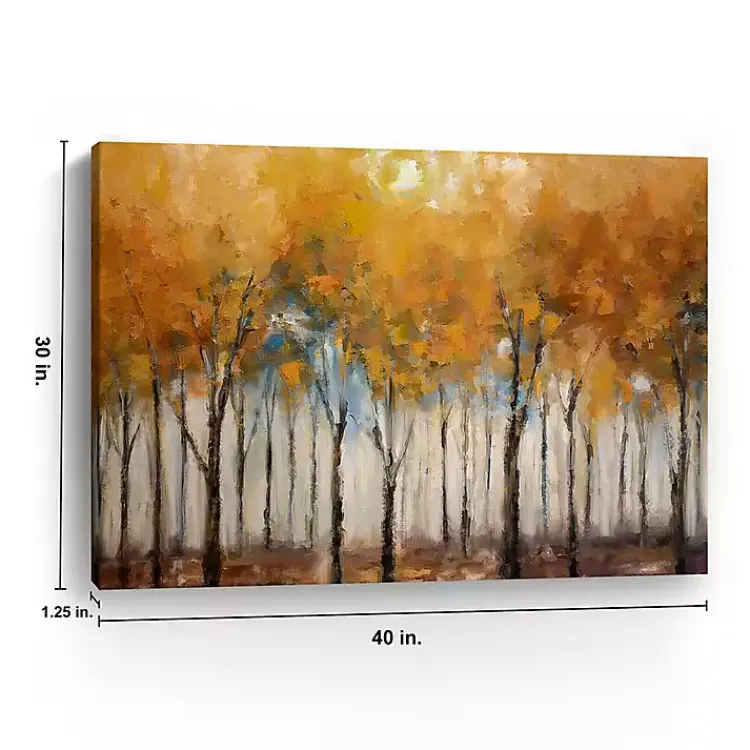 Fall>Kirklands Home Autumn Forest Canvas Art Print, 40x30 in. Orange