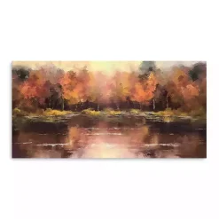Fall>Kirklands Home Autumn Lake Canvas Art Print, 20x10 in.