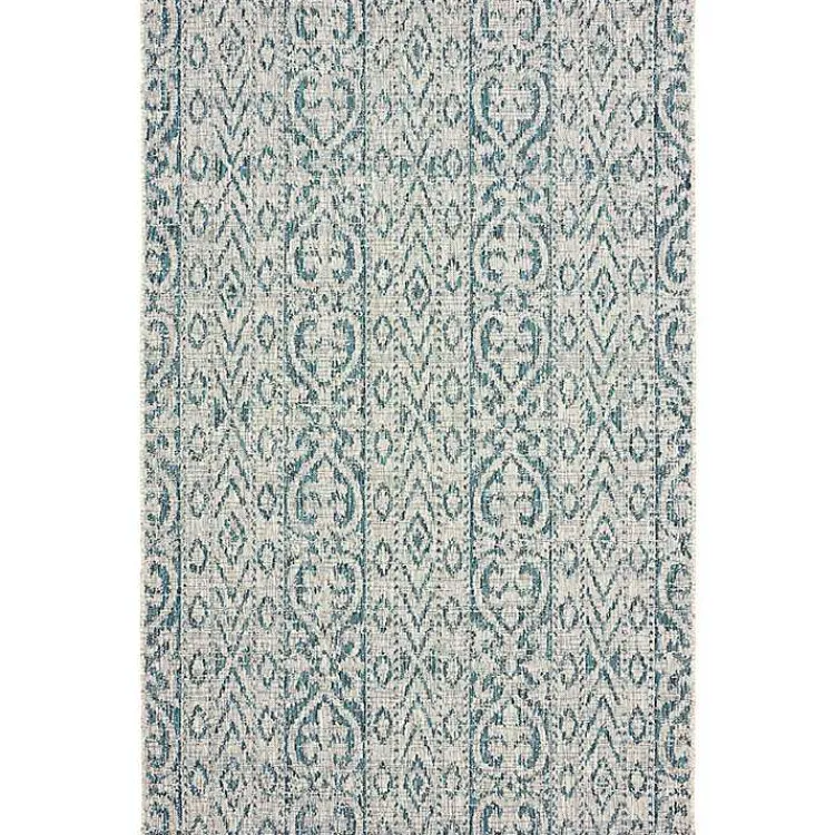 Kirklands Home Azure Terrace Sun Shower Outdoor Area Rug, 5x8 Clearance