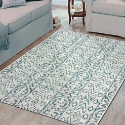 Kirklands Home Azure Terrace Sun Shower Outdoor Area Rug, 5x8 Clearance