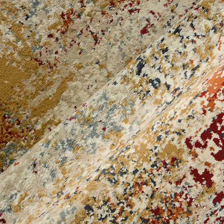 Kirklands Home Bastia Ivory Orange Area Rug, 5x7 Multi Best