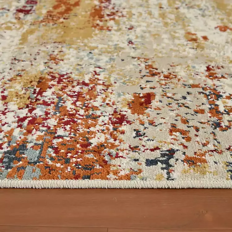 Kirklands Home Bastia Ivory Orange Area Rug, 5x7 Multi Best