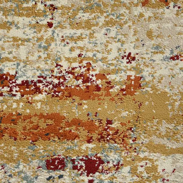 Kirklands Home Bastia Ivory Orange Area Rug, 5x7 Multi Best
