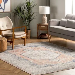 Kirklands Home Bea Distressed Vintage Washable Area Rug, 8x10 Online