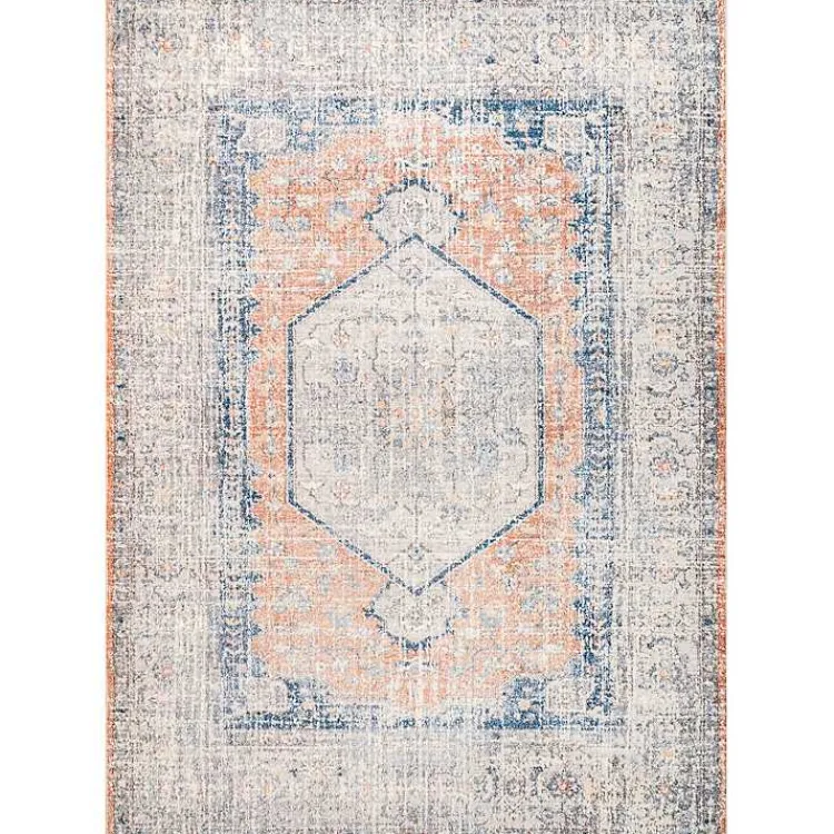 Kirklands Home Bea Distressed Vintage Washable Area Rug, 5x8 Outlet