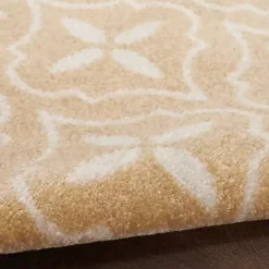 Kirklands Home Beige & Ivory Quatrefoil Indoor/Outdoor Rug, 5x7 Best