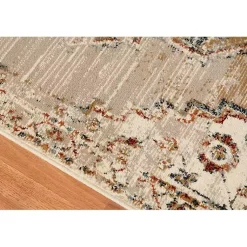 Kirklands Home Beige and Gold Medallion Area Rug, 5x7 Outlet