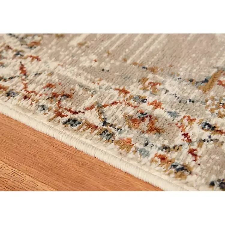 Kirklands Home Beige and Gold Medallion Area Rug, 7x9