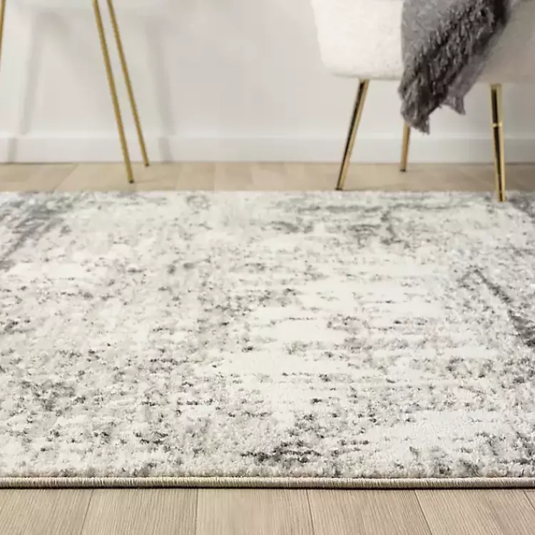 Kirklands Home Beige Gray Indoor Area Rug, 5x7 New